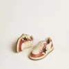 Ball Star Junior in nappa with black star and red leather inserts