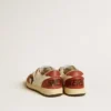 Ball Star Junior in nappa with black star and red leather inserts