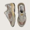 Men's Dad-Star in dove-gray suede and silver mesh with white leather star and suede heel tab
