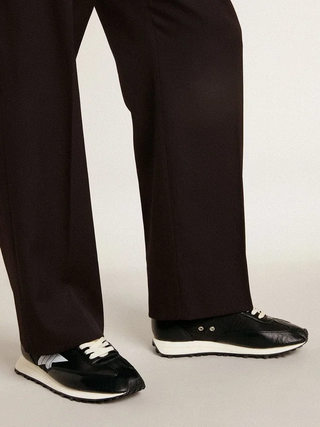 Men’s Marathon with black nylon upper and white star