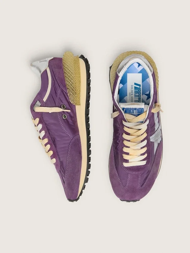 Men’s Marathon with purple nylon upper and white star