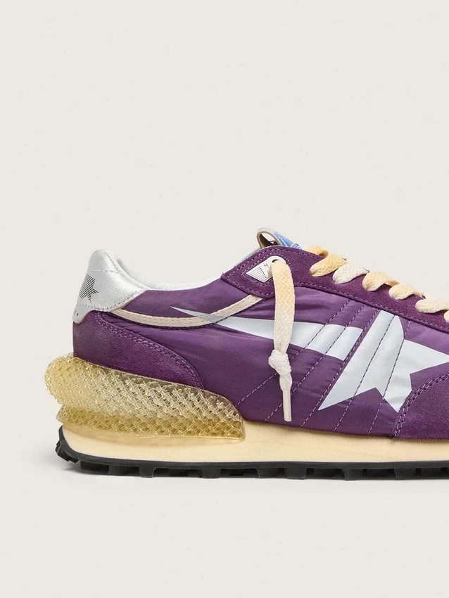 Men’s Marathon with purple nylon upper and white star