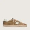 Men’s Super-Star in tobacco suede with white leather star