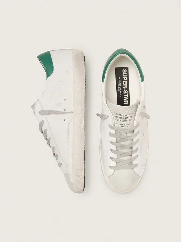 Men’s Super-Star with perforated star and green heel tab