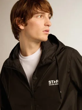 Men’s windcheater with contrasting white logo and star