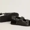 Noa Young sandals in distressed black leather