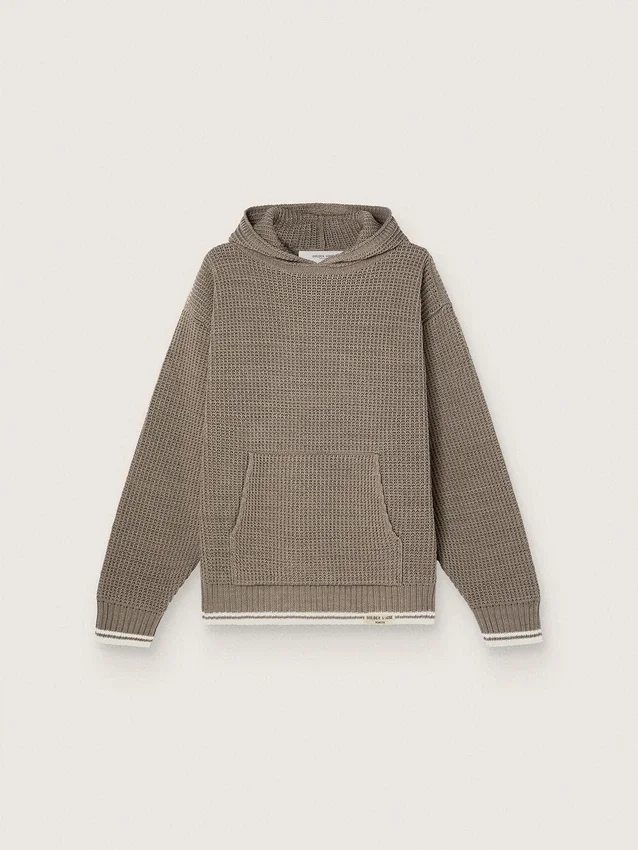 Unisex hooded sweatshirt in dove gray