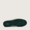 Women's Ball Star in white nappa leather with green leather star and heel tab
