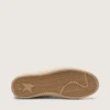 Women’s Ball Star LTD in white leather with animal-print pony skin star