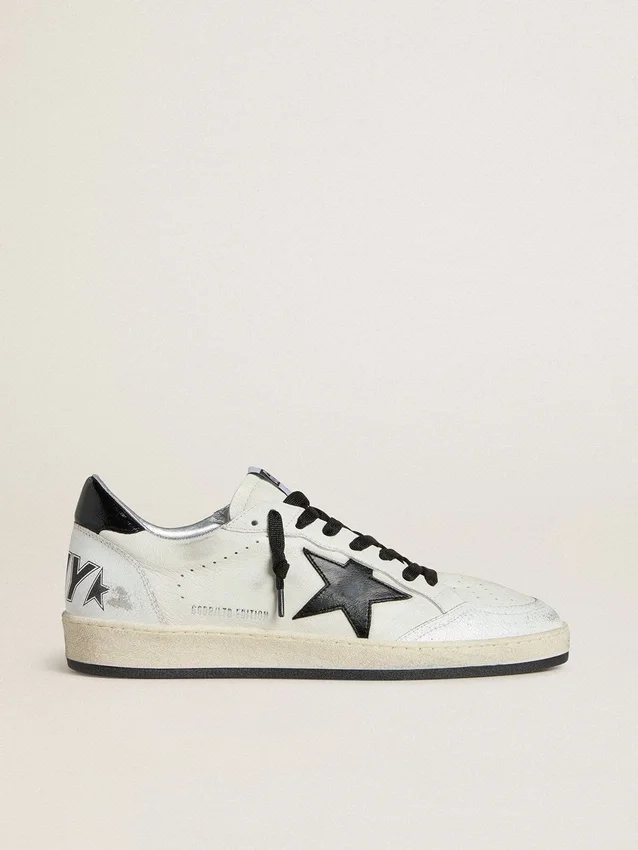 Women's Ball Star Wishes in nappa with black naplak star and heel tab
