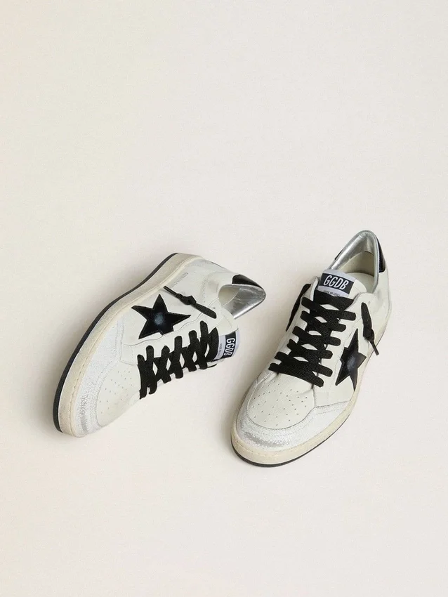 Women's Ball Star Wishes in nappa with black naplak star and heel tab