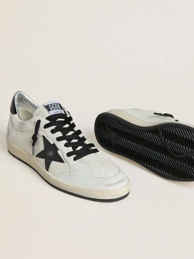 Women's Ball Star Wishes in nappa with black naplak star and heel tab