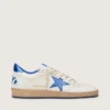 Men's Ball Star Wishes in white nappa leather with a bright blue star and heel tab