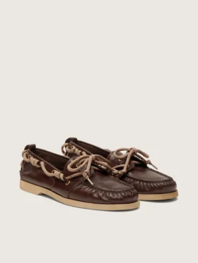 Women’s Cruise loafer in glossy dark brown leather