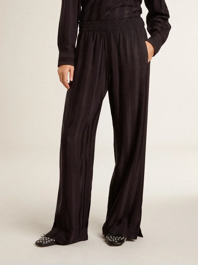 Women's joggers with ankle slit