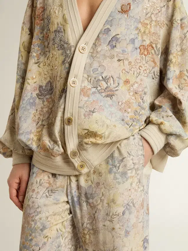 Women's multicolor joggers with floral print