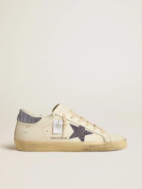 Women’s Super-Star LTD with suede star and heel tab with Swarovski crystals