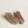 Women's Super-Star Ski in Dolmias and caramel suede with marble nubuck star and heel tab