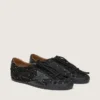 Women's True-Star in black suede with Swarovski crystals and black leather star
