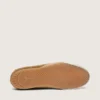Women's True-Star in tobacco-colored suede with white star and platinum heel tab
